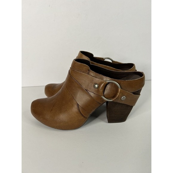 Kork-Ease Shoes - Kork Ease Courtney Leather Harness Mule Boot Brown